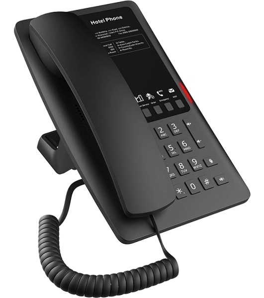 Гостиничный IP-телефон Fanvil H4 WIFI Hotel Phone 2 SIP Lines 1 USB Port for phone charging 6 Soft keys prograммable service hotline Hotspot: PoE HD Voice PSU