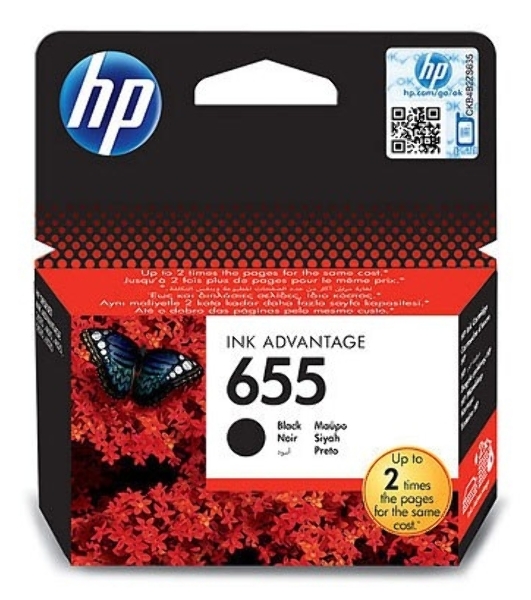 Картридж струйный HP 655 CZ109AE черный для HP DJ IA 3525/4615/4625/5525/6525 (550стр.)