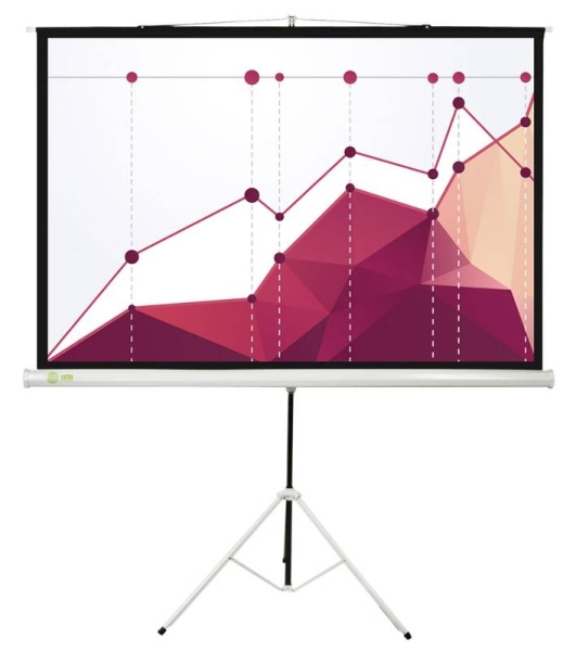 Экран для проектора Cactus CS-PST-180x180, 100 ', 1:1, напольный, рулонный, белый  матовый