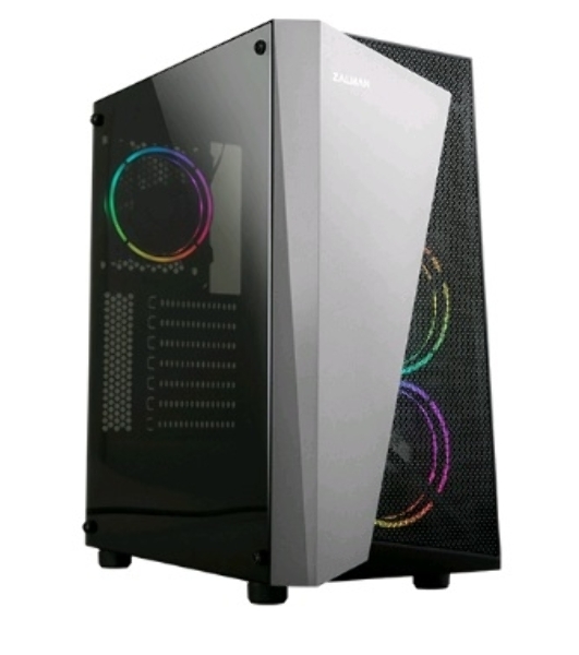 Компьютерный корпус ZALMAN S4 Plus, ATX, черный, WINDOW, 1x5.25', 4x3.5', 1x2.5', 2xUSB 2.0, 1xUSB 3.0, FRONT 2x120мм, REAR 1x120мм