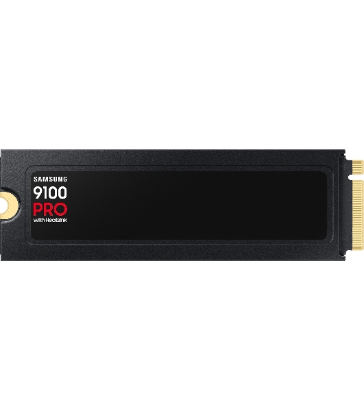 Накопитель SSD 2Tb Samsung 9100 PRO, M.2, PCI-E 5.0 x4, TLC 3D NAND R/W - 14700 (14800)/13400 (13300) Mb/s с радиатором