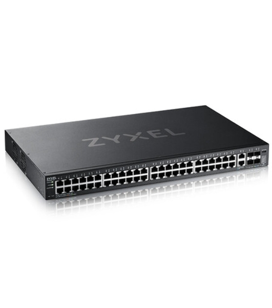Коммутатор L3 Access Zyxel NebulaFlex Pro XGS2220-54, rack 19', 48xRJ-45: 1G, 2xRJ-45: 1/2.5/5/10G, 4xSFP+
