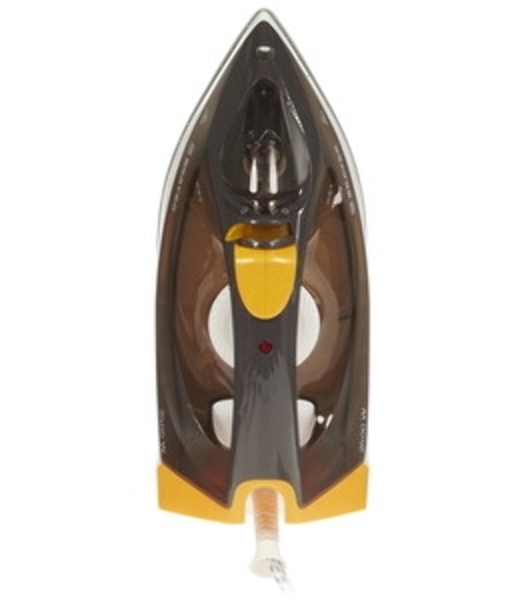 Утюг BRAYER BR4003 коричневый/белый/желтый, 2400 Вт, 25 г/мин, 140 г/мин, 330 мл