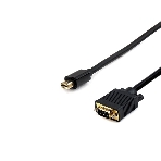 Кабель Cablexpert mDP-VGA, 20M/15M, 1.8м, черный, позол.разъемы, пакет (CC-mDPM-VGAM-6), фото2