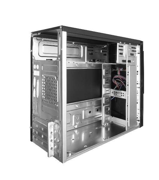 Компьютерный корпус ExeGate EX284022RUS Minitower BA-201 Black, mATX, (без БП), 2*USB, Audio