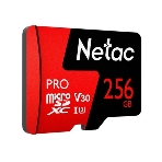 Флеш Карта MicroSD card Netac P500 Extreme Pro 256Gb, retail version w/SD adapter, фото4