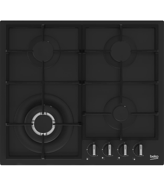 Встраиваемая газовая варочная поверхность Beko HIYG 64225 SBO, Черный