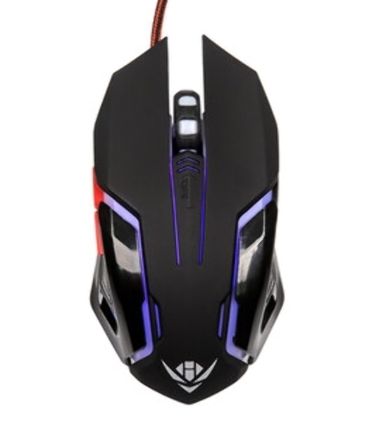Мышь проводная Nakatomi MOG-20U черный, 2400 dpi, USB, кнопки - 6