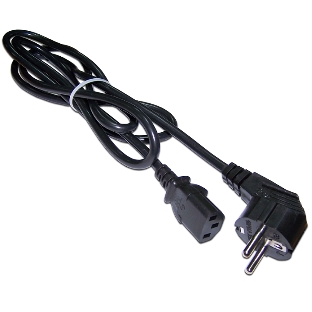 Шнур питания C13-Schuko, 3х0.75, 220В, 10А, черный, 3 метра