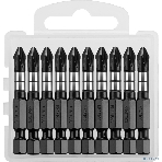 Биты KRAFTOOL Impact Pro, Philips, тип хвостовика E 1/4', PH2, 50мм, 10шт, в пластиковом боксе, фото7