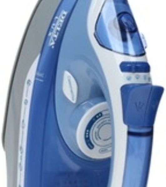 Утюг Delta LUX DL-712 белый с синим, 2400 Вт, 30 г/мин, 150 г/мин, 350 мл
