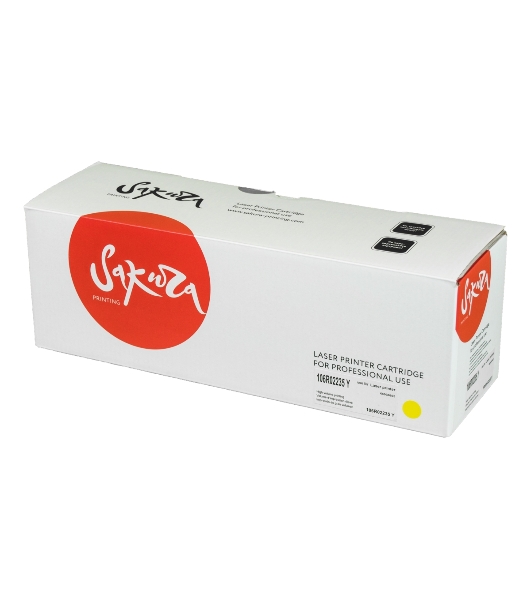 Картридж лазерный Sakura 106R02235 для Xerox Phaser 6600/WC 6605, желтый, 6000 к.