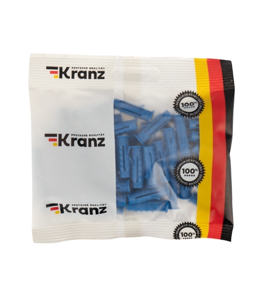 Дюбель распорный Kranz 8х30, синий, пакет (50 шт./уп.)