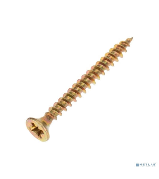 Саморез универсальный Kranz 3.5х35, желтый цинк, пакет (50 шт./уп.)