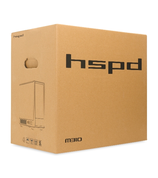 Компьютерный корпус HSPD M310, Mesh Mini-tower, белый, TG, 0.4 SPCC, 3x120мм ARGb mATX, mITX 180/280/160мм 1x2.5', 1x3.5', 4xPCI 2xUSB-A 3.0 452x277x418мм