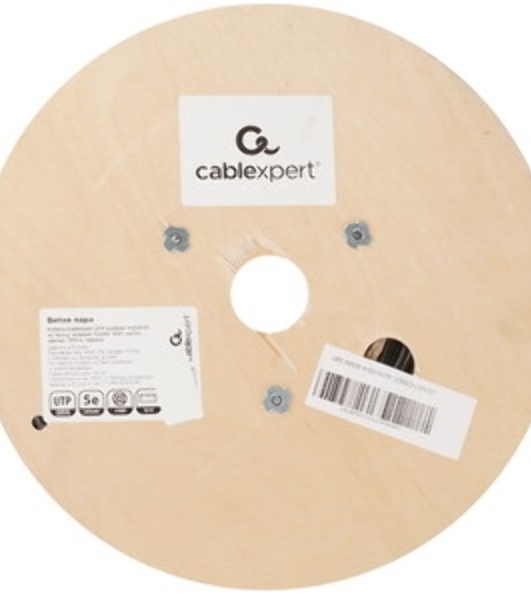 Кабель Cablexpert UPC-5051E-4-CU-OUTR, UTP outdoor 4x2x0.51 на тросу, медный, кат.5e, однож., 305м, coil, черный