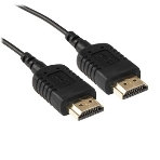 Кабель HDMI Wize WAVC-HDMIUS-1.8M 1.8 м, v.2.0, 19M/19M, 4K/60 Hz 4:4:4, 36 AWG, HDCP 2.2,ультратонкий, позол.разъемы, черный, пакет, фото3