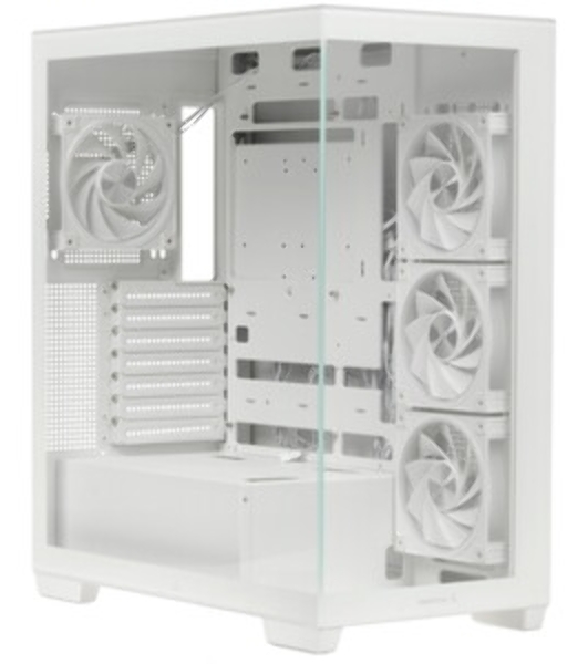 Компьютерный корпус Deepcool CG580 4F V2 WH без БП, боковое окно (панорама), 4x120мм ARGb PWM вентилятора, белый, ATX (R-CG580-WHADA4-G-2)