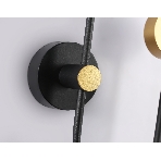 Настенный светодиодный светильник со сменной лампой Ambrella light FL51602/3 BK/GD черный/золото 11W 4200K+GU10 424*275*100, фото5