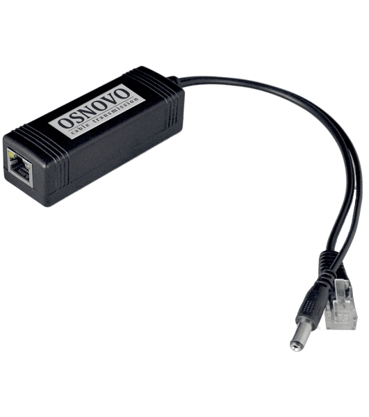Сплиттер PoE Splitter/2 Osnovo Fast Ethernet. PoE IEEE 802.3af.- RJ45(10/100 Base-T, IE