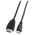 Кабель аудио-видео Buro mini-HDMI (m)/HDMI (m) 1.5м. черный, фото 1