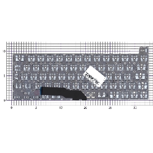 Клавиатура для ноутбука Apple MacBook Pro 13 Retina A2251 Mid 2020 Г-образный Enter