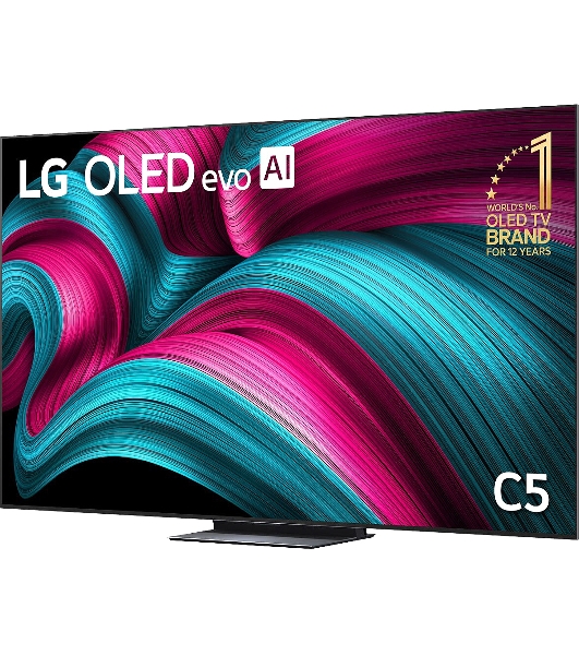Телевизор LG 83' OLED83C5RLA черный/серебристый OLED UHD 144Hz Smart TV 4GB/16GB