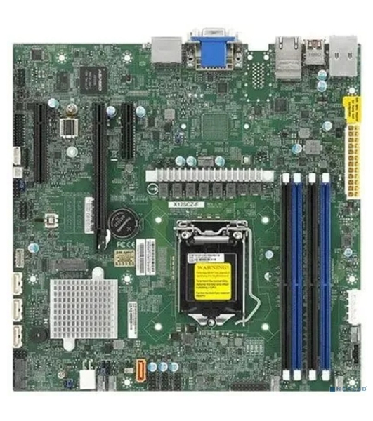 Материнская плата Supermicro X12SCZ-F-B Socket LGA1200 Intel W480E 4DDR4 ECC/DDR4 MicroATX