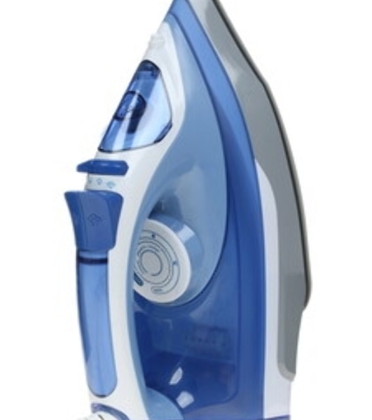 Утюг Delta LUX DL-712 белый с синим, 2400 Вт, 30 г/мин, 150 г/мин, 350 мл