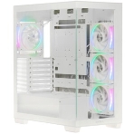 Компьютерный корпус Deepcool CG580 4F V2 WH без БП, боковое окно (панорама), 4x120мм ARGb PWM вентилятора, белый, ATX (R-CG580-WHADA4-G-2), фото13