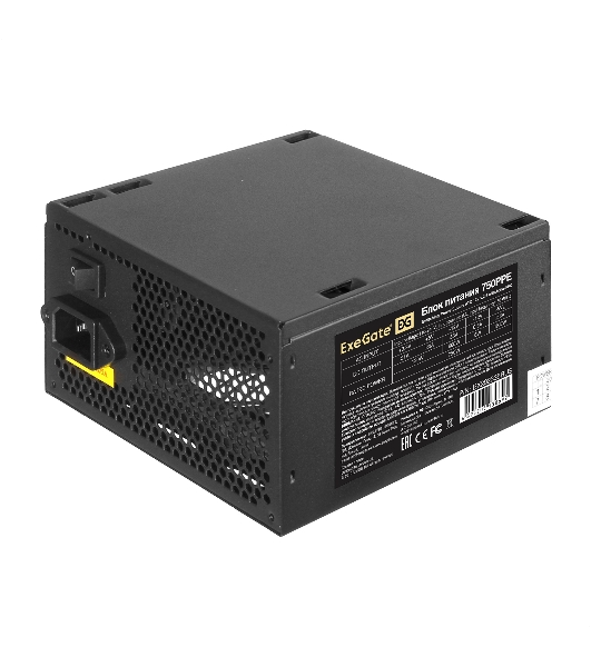 Блок питания ExeGate 750PPE (EX292335RUS), 750Вт, 120мм, черный
