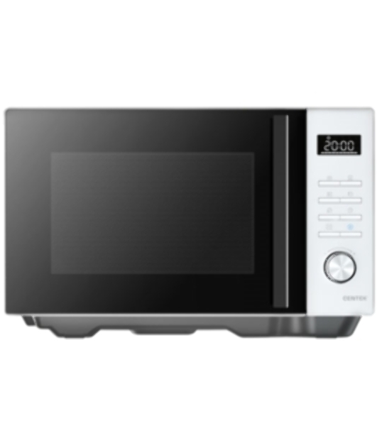 Микроволновая печь Centek CT-1563 белый, 23 л, 800 Вт, переключатели - кнопки, поворотный механизм