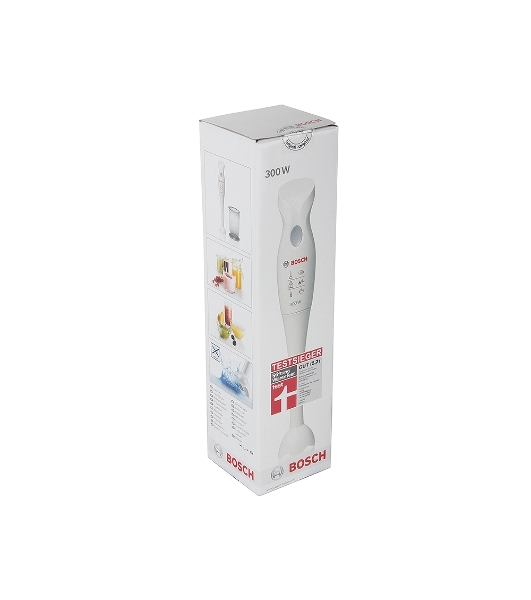 Блендер погружной Bosch MSM 6B150 белый, 300 Вт, 1 скорость, турбо