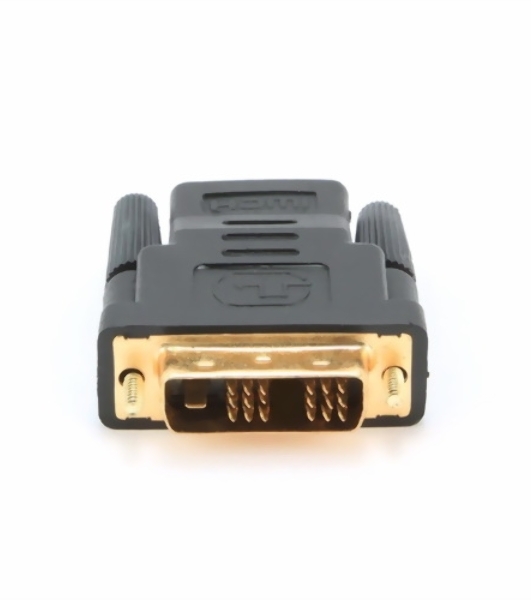 Переходник Cablexpert HDMI-DVI 19F/19M золотые разъемы, пакет, черный