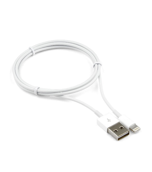 Кабель USB Cablexpert CC-USB-AP2MWP AM/Apple, для iPhone5/6 Lightning, 1м, белый, пакет