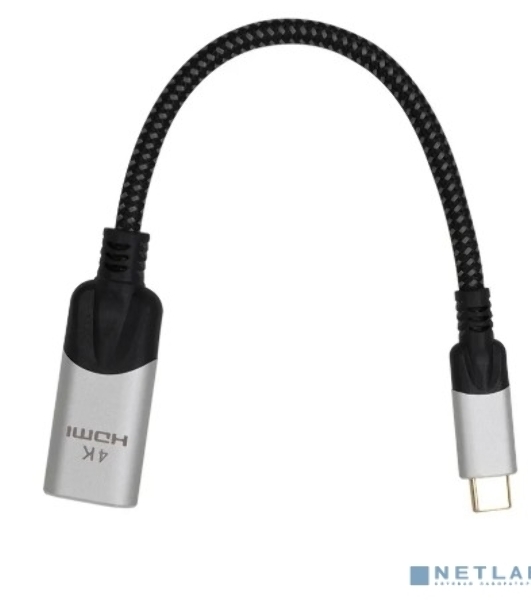 Адаптер USB 3.1 Type-Cm --> HDMI A(f) 4K@60Hz, 0.15m,Alum,VCOM