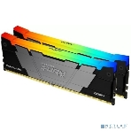 Оперативная память Kingston Fury Renegade, DDR4, 64Gb (2x32GB), 3200MHz, CL16, DIMM, радиатор, RGB, серебристый/черный, фото4