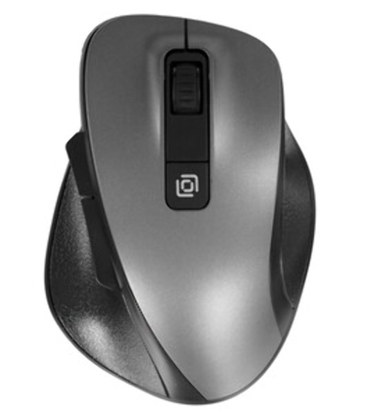 Мышь беспроводная Oklick 504MW черный/серый, 1600 dpi, радиоканал, USB, кнопки - 6