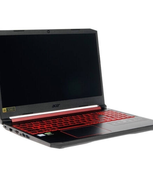 Клавиатура для ноутбука Acer Nitro 5 AN515-54 черная с красной подсветкой (красная подложка)