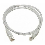 Патч-корд LANMASTER UTP TWT-45-45-2.0/6-GY вилка RJ-45-вилка RJ-45 Cat.6 2м серый ПВХ, фото2