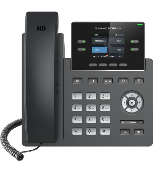 Телефон IP Grandstream GRP-2612P черный