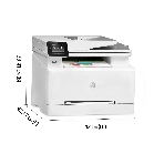 МФУ лазерное HP Color LaserJet Pro M283fdw (7KW75A), A4, цветной, печ. до 21 стр/мин., скан. до 26 стр/мин. (ч/б) 22 стр/мин. (цвет), 600 x 600 dpi (печать) 300x300dpi (скан), USB, RJ-45, Wi-Fi, Air Print, Mopria, фото17