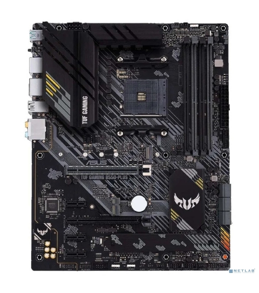 Материнская плата ASUS TUF GAMING B550-PLUS, AM4, AMD B550, 4xDDR4, 6xSATA, 2xM.2, 1xPCIe 4.0 x16, 1xPCIe 3.0 x16, 3xPCIe x1, 1xHDMI, 1xDP, 1x 2.5Gb LAN, 4xUSB-A 3.2 Gen 1, 1xUSB-A 3.2 Gen 2, 2xUSB-A 2.0, 1xUSB-C 3.2 Gen 2, 5x3.5 мм, 7.1, ATX