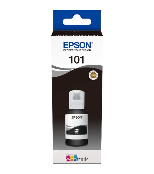 Картридж струйный Epson L101 C13T03V14A черный (127мл) для Epson L4150/L4160/L6160/L6170/L6190