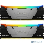 Оперативная память Kingston Fury Renegade, DDR4, 64Gb (2x32GB), 3200MHz, CL16, DIMM, радиатор, RGB, серебристый/черный, фото3