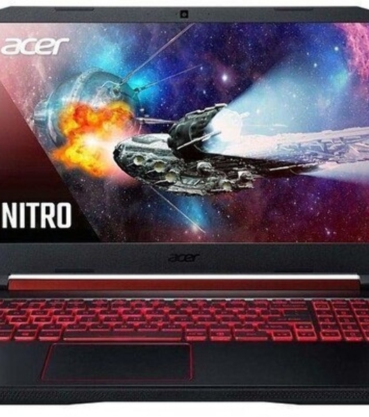 Клавиатура для ноутбука Acer Nitro 5 AN515-54 черная с красной подсветкой (красная подложка)