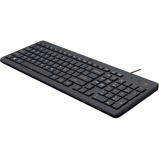 Клавиатура Keyboard HP 150 Wired черный ENG/RUS