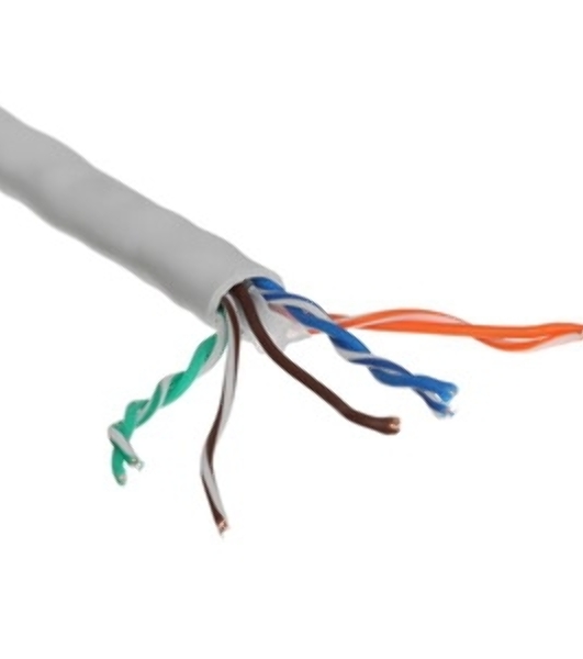 Кабель Cablexpert UPC-6055-4-CU, UTP indoor 4x2x0.55, медный, кат.6, однож., 305м, coil, серый