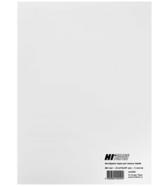 Фотобумага термо для темных тканей (Hi-image paper) A4 300 г/м 5 л.