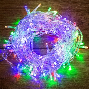 Гирлянда Neon-night 'Твинкл Лайт' 15 м, прозрачный ПВХ, 120 LED, цвет Мультиколор